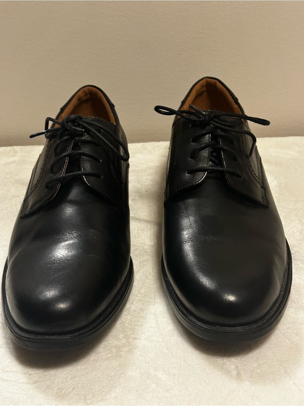 Florsheim Shoe Co. Black Leather Lace Up Oxford Dress Shoe Men 10.5D 12135-001